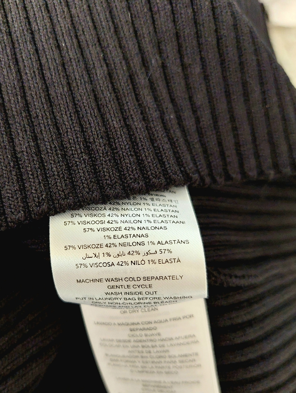 Michael Kors Ombré Ribbed Stretch Viscose Dress Size S NWT - Picture 14 of 15